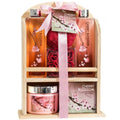 Spa Gift Set in Natural Wood Caddy P17498