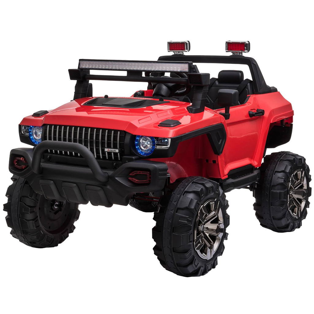 12V Kids Electric 2-Seater Ride on Police Car SUV Truck D571