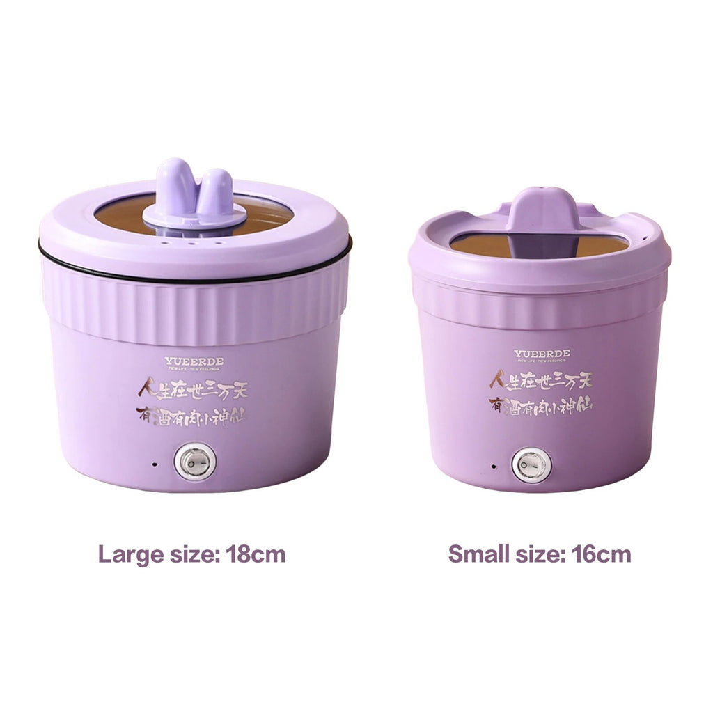 Large Purple Non-Stick Electric Cooking Pot R617