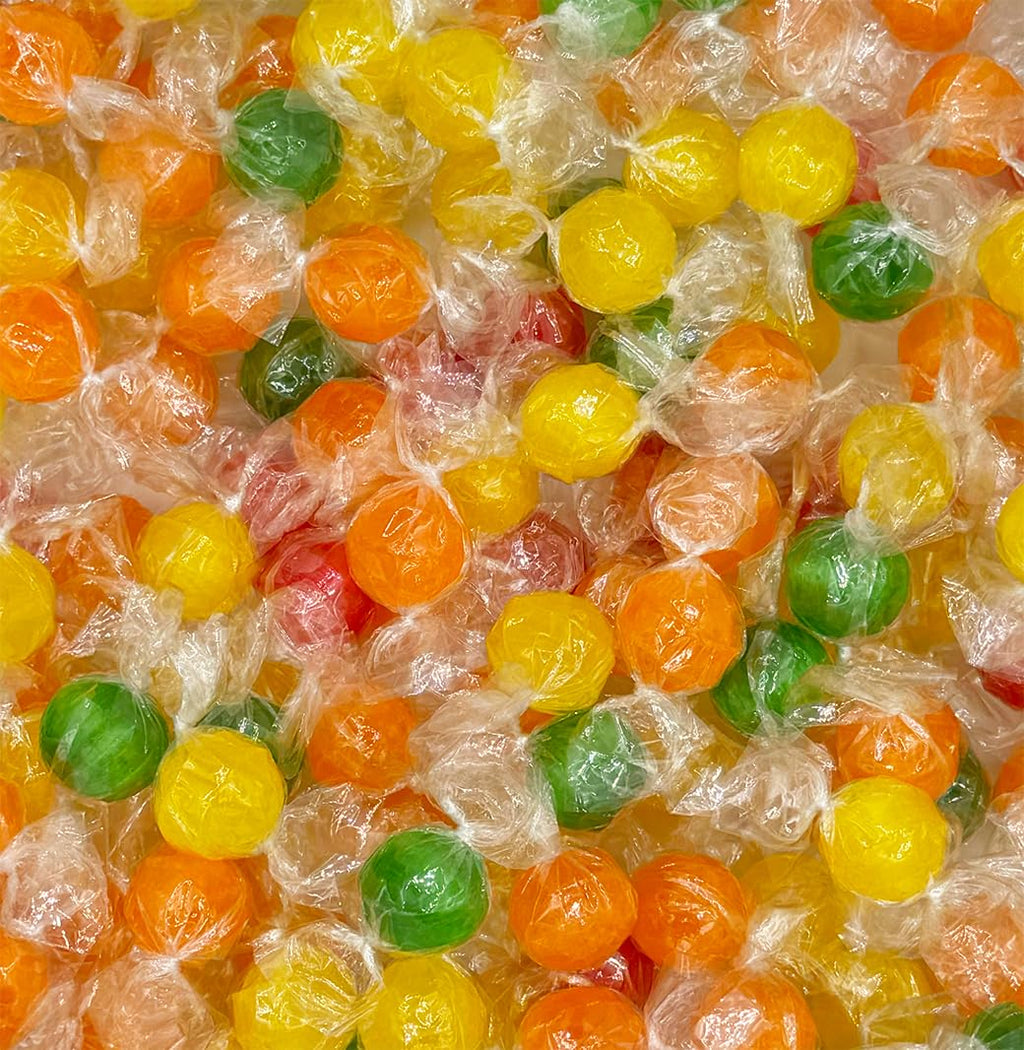 Assorted Fruit Sour Balls Hard Candy (1lb) U79108