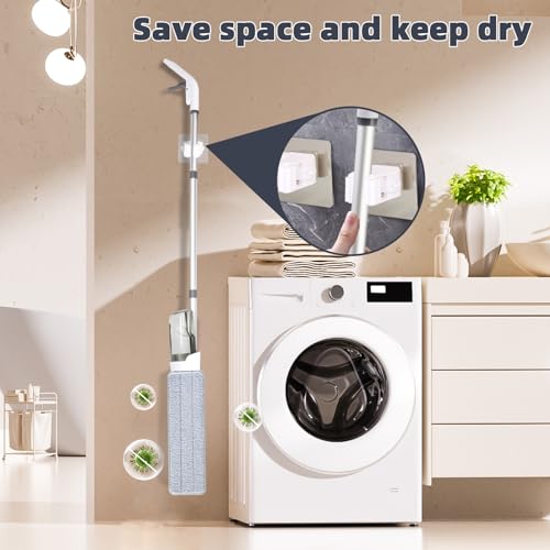 Microfiber Floor Mop with 4 Washable Pads D34240