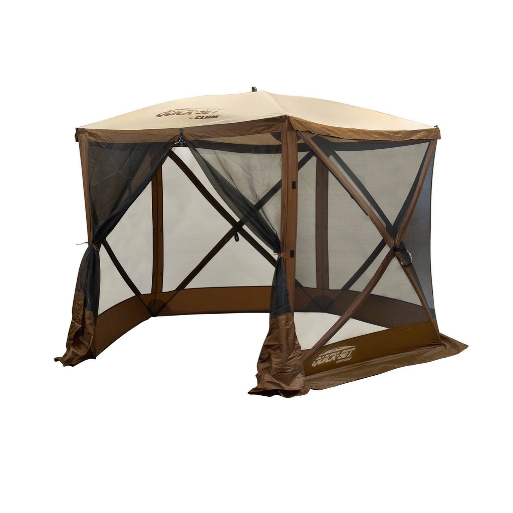 Portable Outdoor Gazebo Canopy Shelter Brown 2 Pack A584883