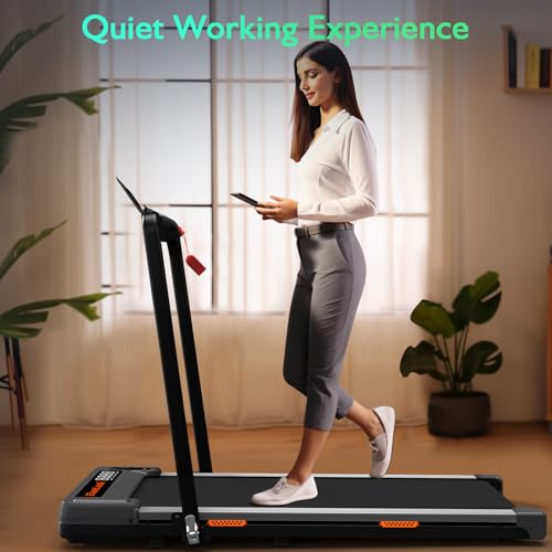 Walking Pad, Under Desk Treadmill, 2 in 1 Portable Treadmill with Remote Control, LED Display S651