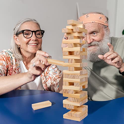 54pcs Wooden Tumbling Tower Game with Carry Case E527