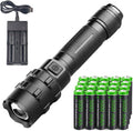 3000 Lumen Rechargeable Handheld Flashlight with Battery and Charger E2974