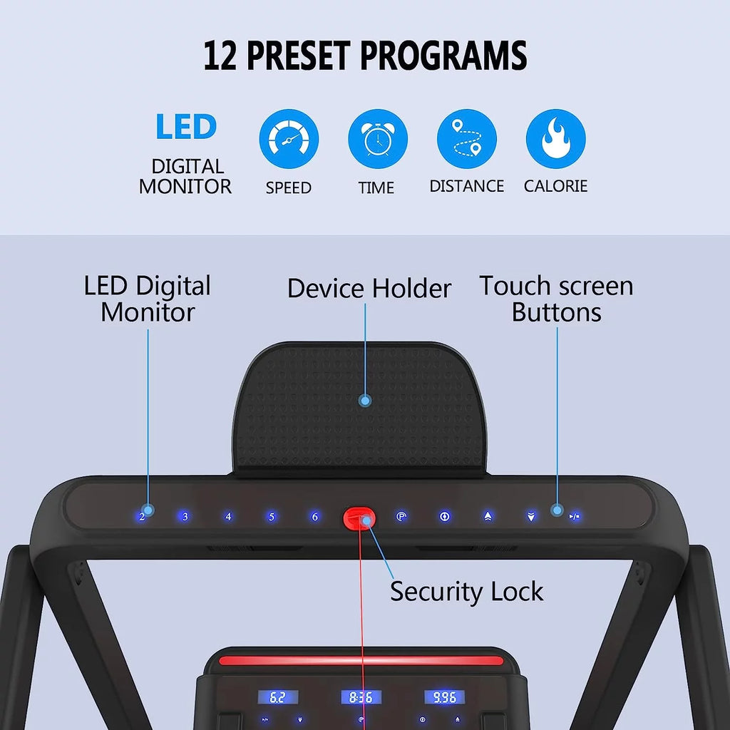 2 in 1 Folding Portable Under Desk Treadmill with Remote Control V837