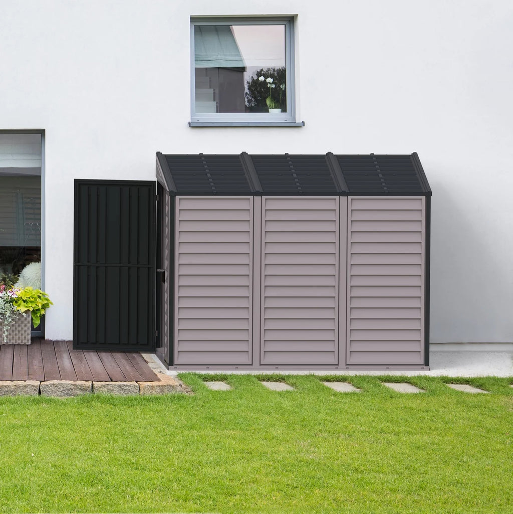 4ft x 8ft Vinyl Resin Outdoor Storage Shed I489625