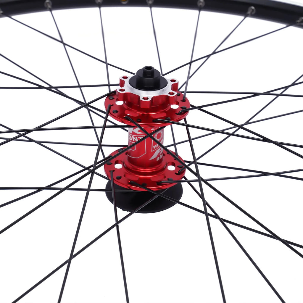 Red Hub 27.5" Aluminum Alloy Mountain Bike Wheelset L956