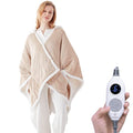 Light Grey 50 x 60 Inch Wearable Heated Throw Blanket D69393