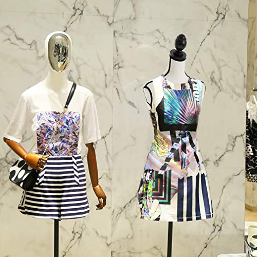 White Height Adjustable Dress Form Mannequin B11633