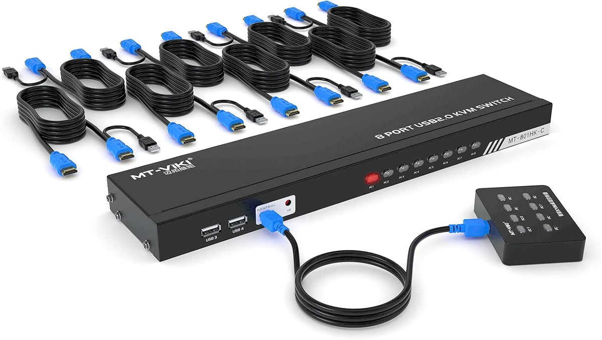 8 Ports 4K 30Hz HDMI KVM Switch L471007