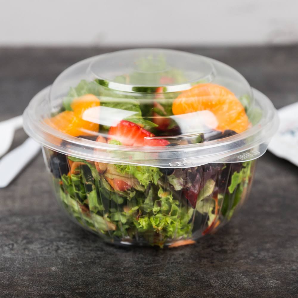 16 oz Clear Hinged Bowl with Dome Lid Case of 300 B843