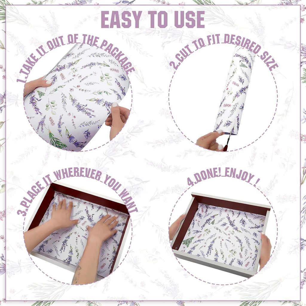 20 Sheet Fragrant Non Adhesive Drawer Liners X85707