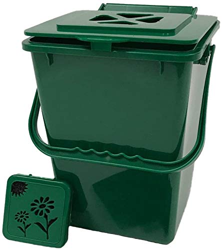 2.4 Gallon Green Kitchen Compost Pail F686546