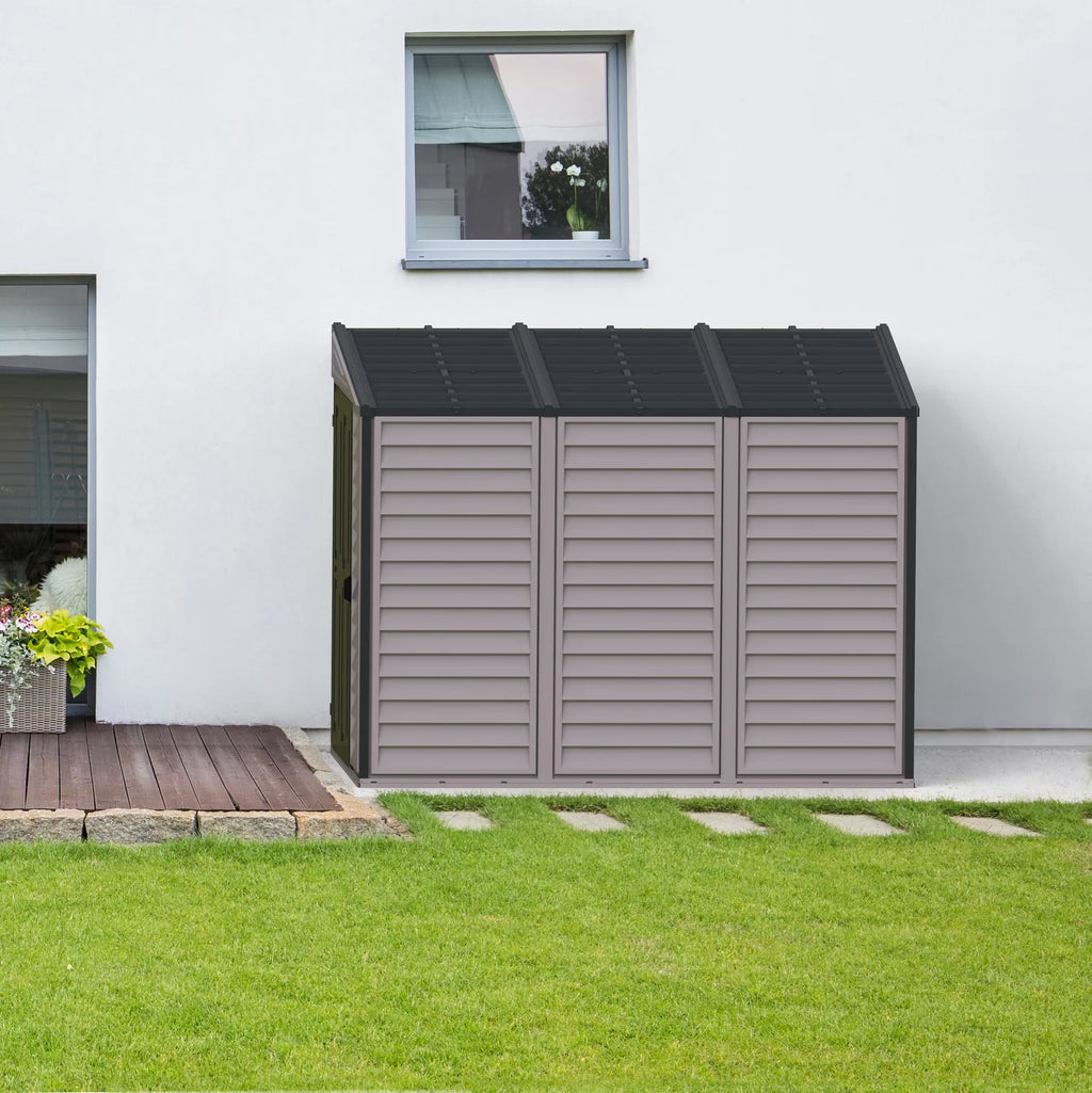 4ft x 8ft Vinyl Resin Outdoor Storage Shed I489625
