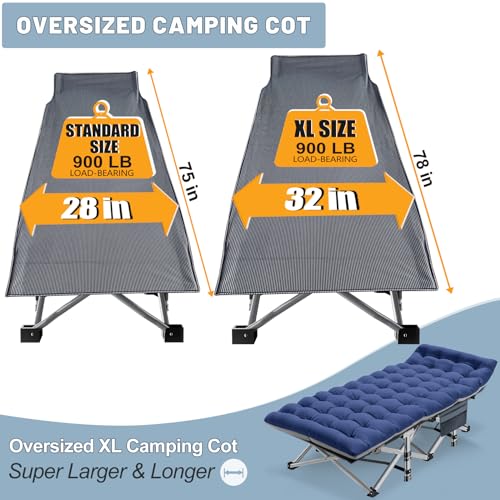 Folding Camping Cot with Carry Bags Z3407