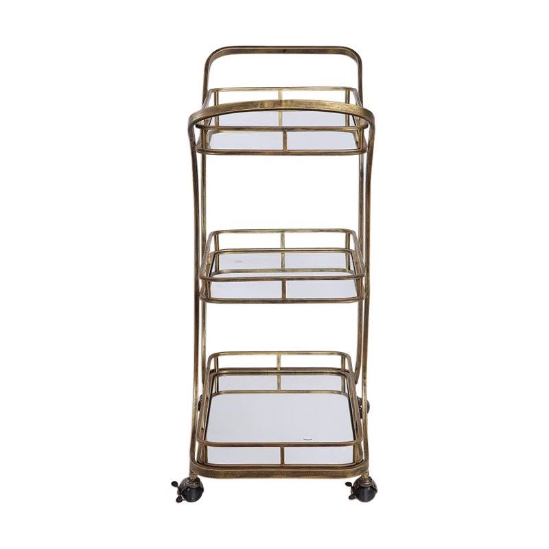 Antique Gold Serving Cart F76445