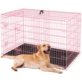 24,30,36,42,48 Inch Folding Wire Dog Crate with Double-Door A672778