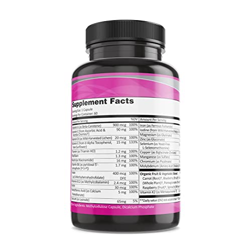 60 Veggie Capsules Multivitamin Supplement C713734
