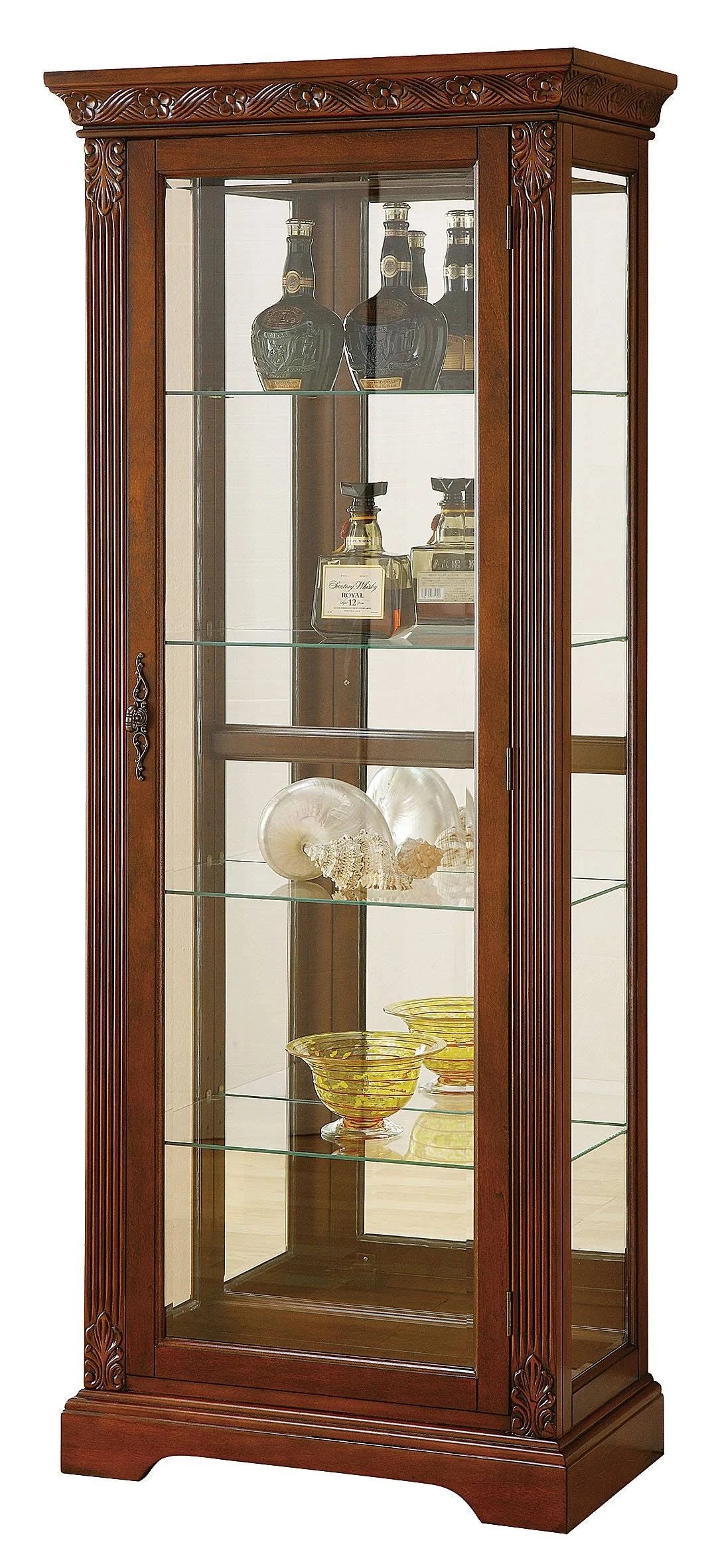 Cherry Curio Cabinet F9445