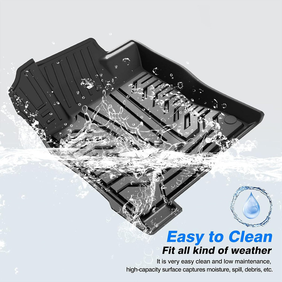 TPE Non-Slip Car Floor Mats Full Set Q2310