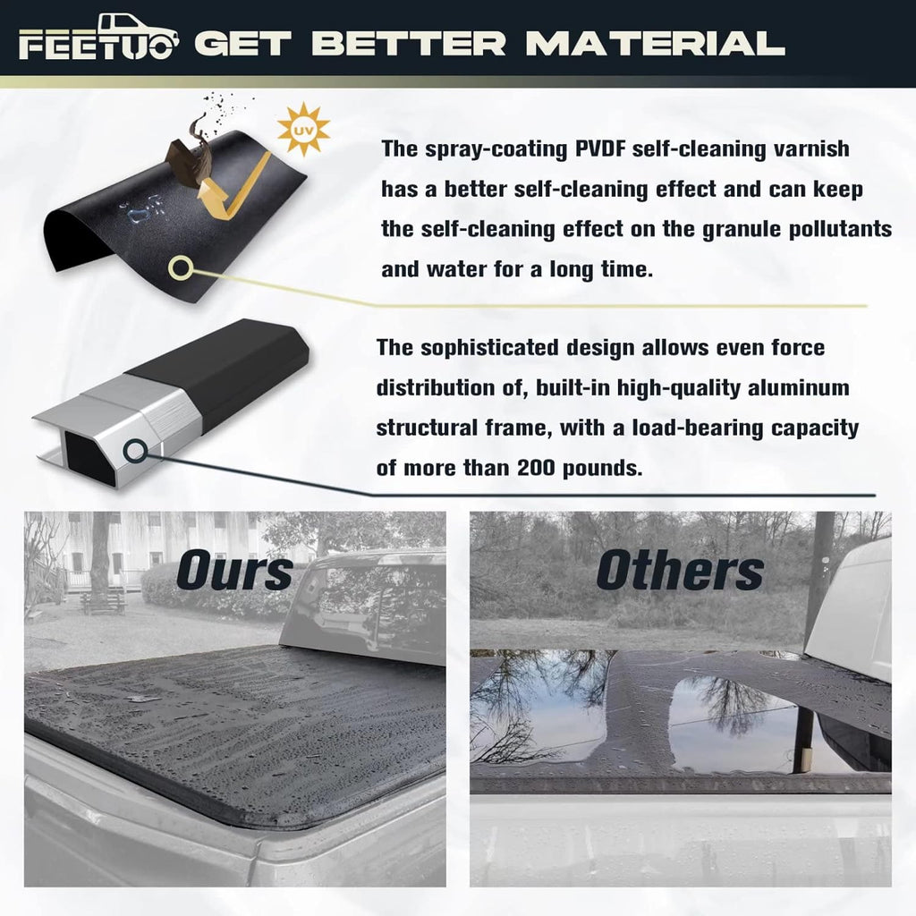 Soft Tri-Fold Tonneau Cover Truck Bed Z78287