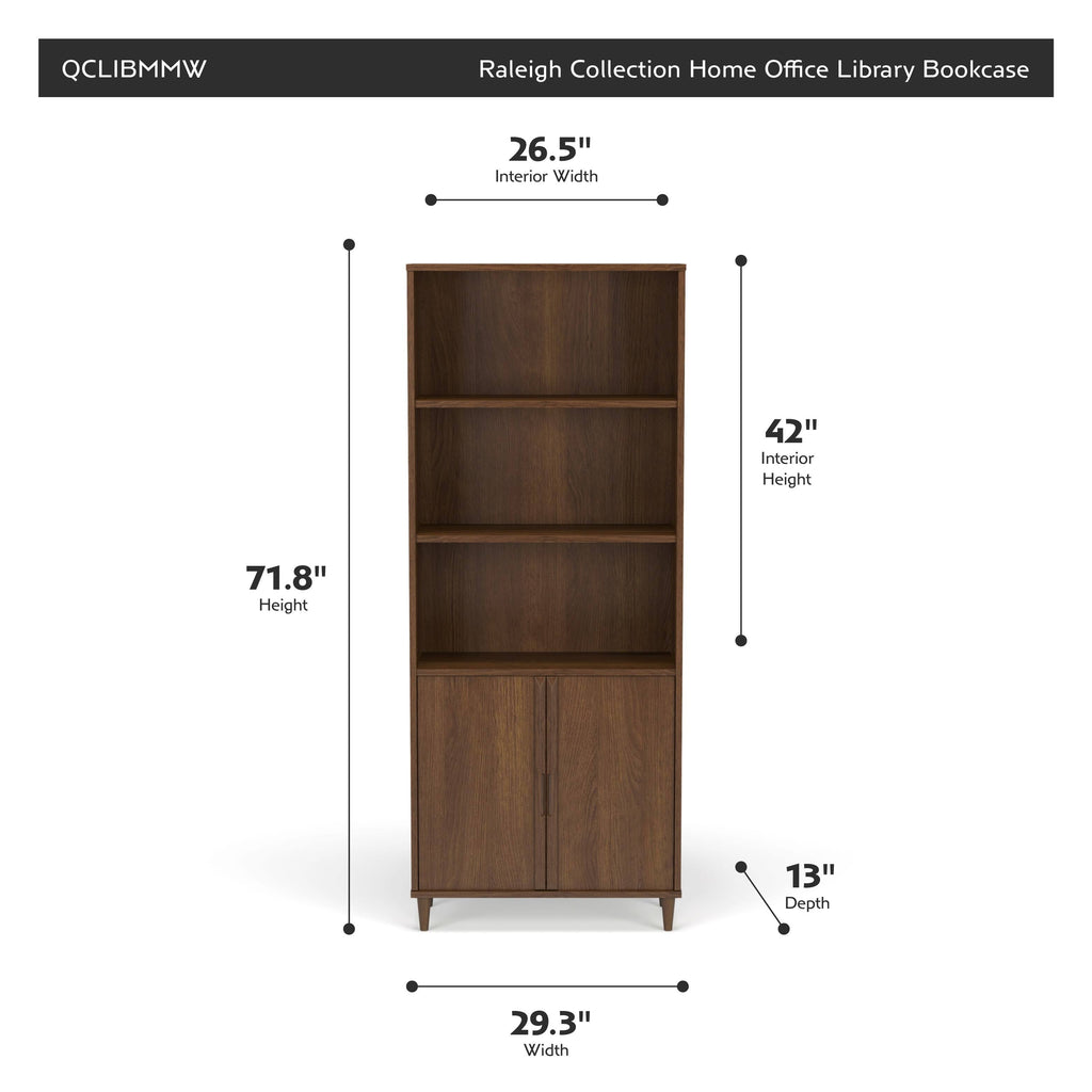 Vintage Walnut Bookcase R2425