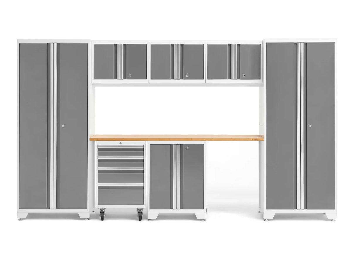 8 Piece 24-Gauge Steel Garage Storage Cabinet Set S775