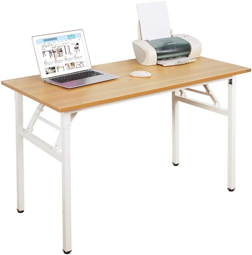 White Compact Folding Desk P2964