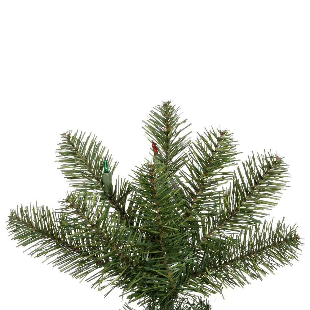 7.5 ft Salem Pencil Pine Christmas Tree with Multi-Colored LED Lights H80057