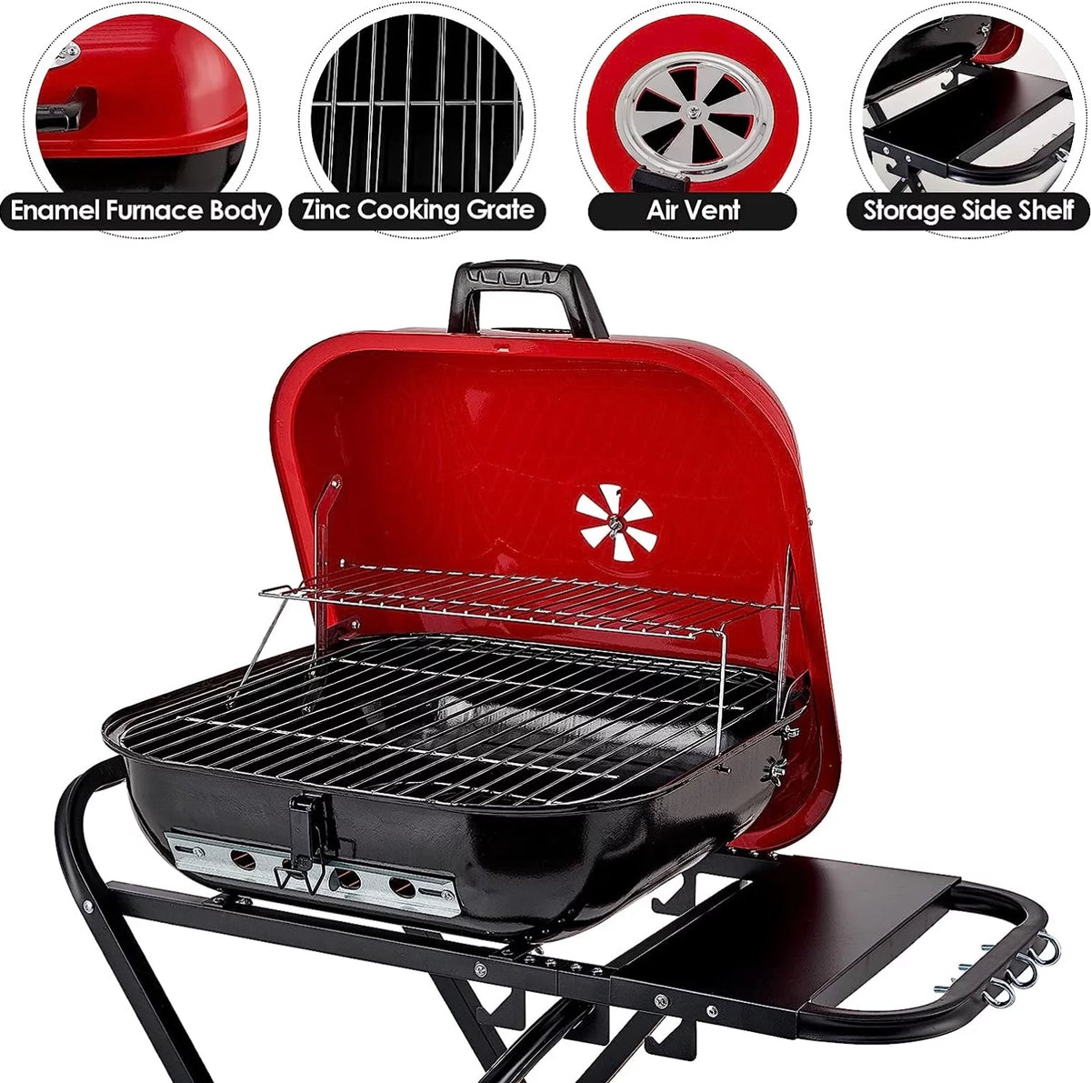 Charcoal Grill Portable Folding Barbecue Grill 18.5-Inch D103