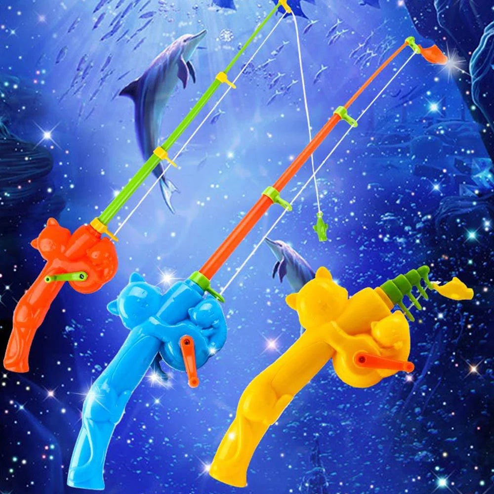 Magnetic Fishing Game Toy with Retractable Pole S924487