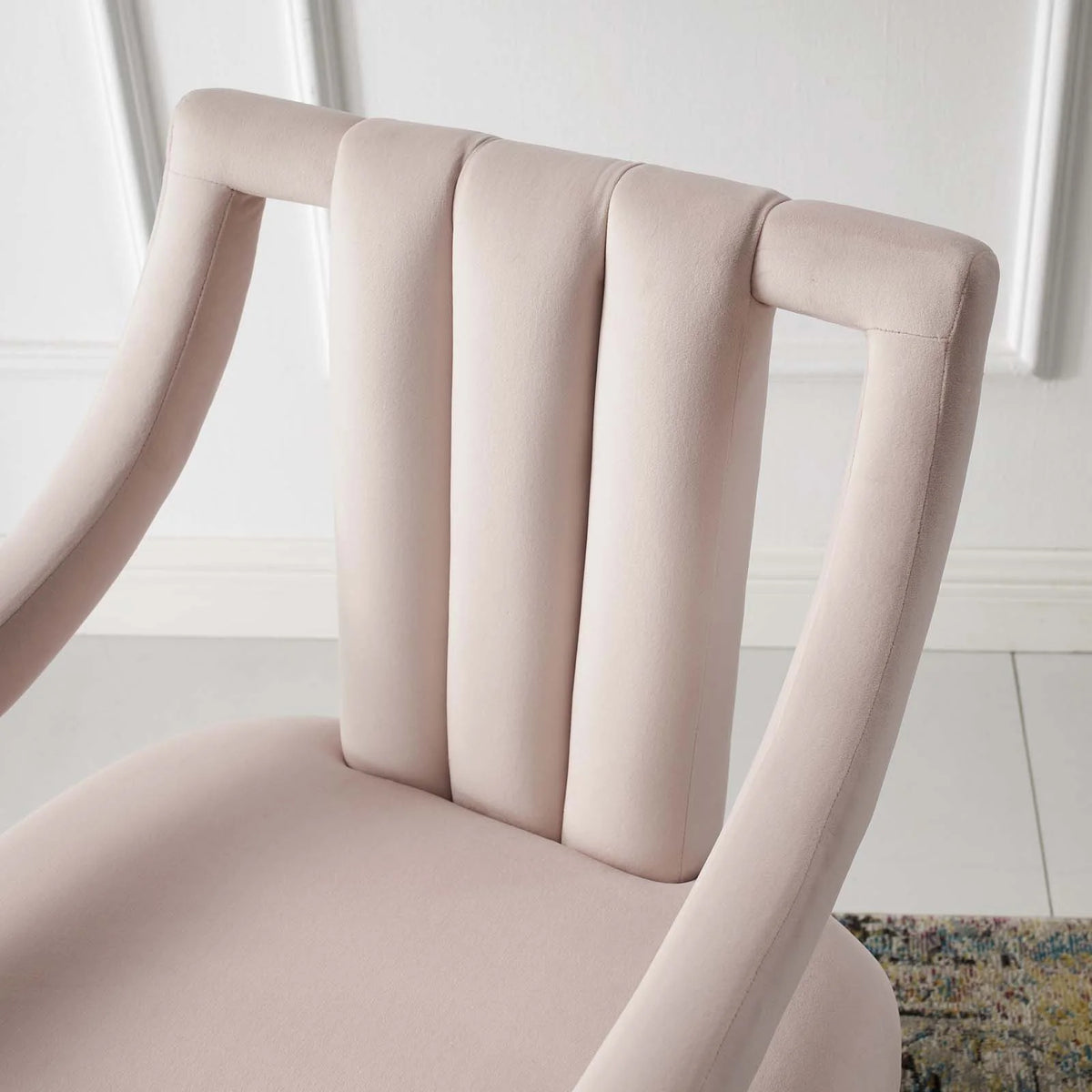 Pink Velvet Accent Side Chair X692