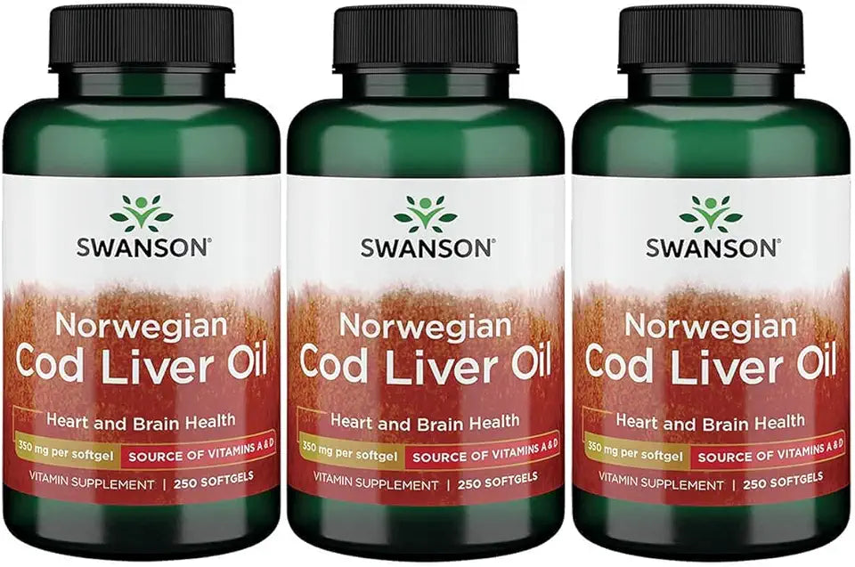 Cod Liver Oil 1250 Iu A/135 Iu D 250 Sgels 3 Pack W1595