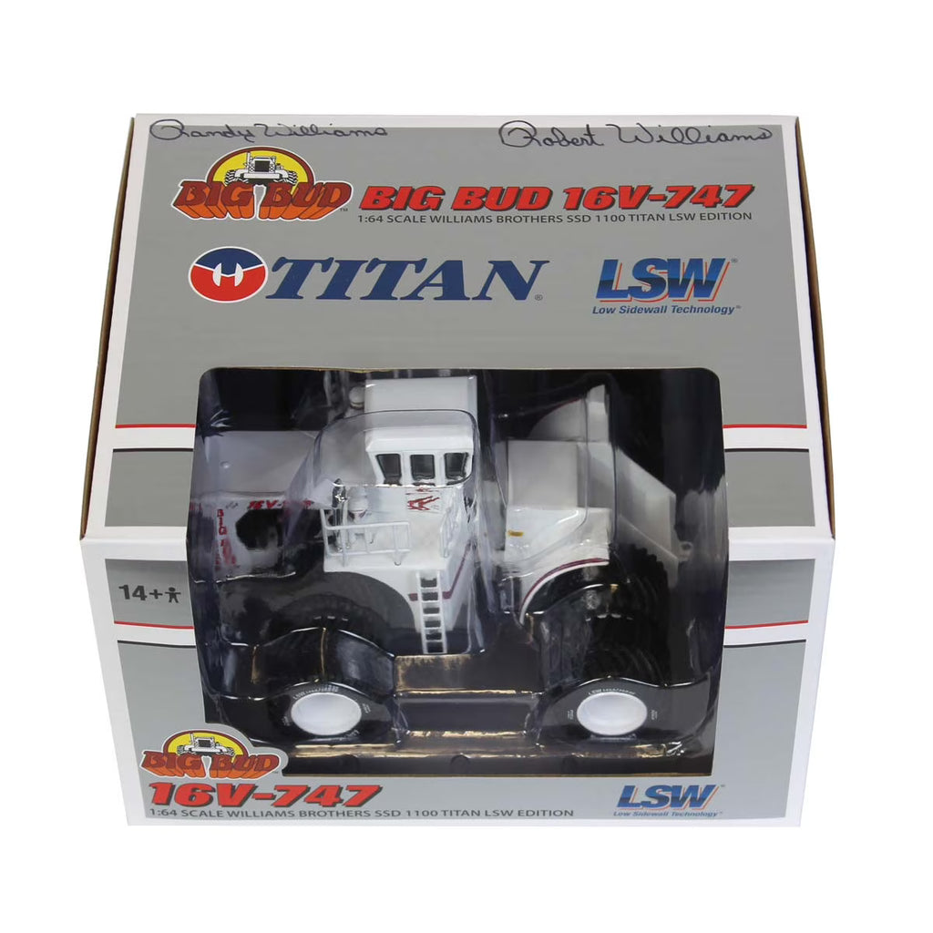 1/64 High Detail Big Bud 16V-747 Silver Series Detroit 1100 HP Titan LSW Goodyear Tire Edition W171980