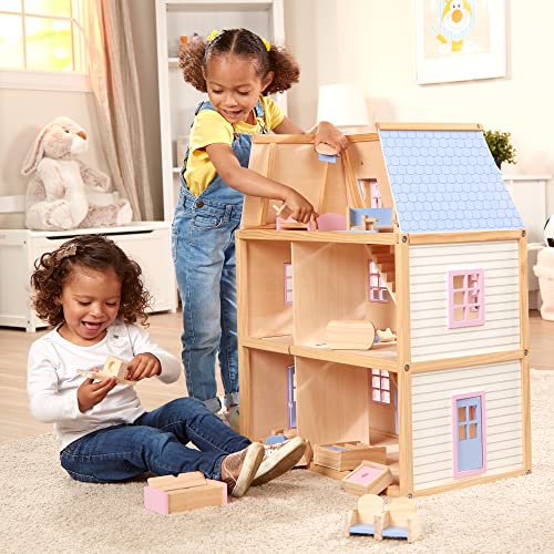 Wooden Multi-Level Dollhouse P54315