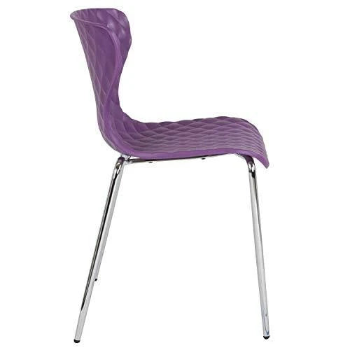 Purple Plastic Stack Chair C64309
