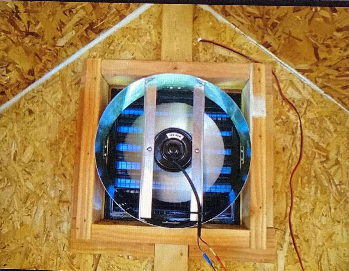 80 Watt Solar Powered 12 Inch Exhaust Fan, Pack of 2 G2521