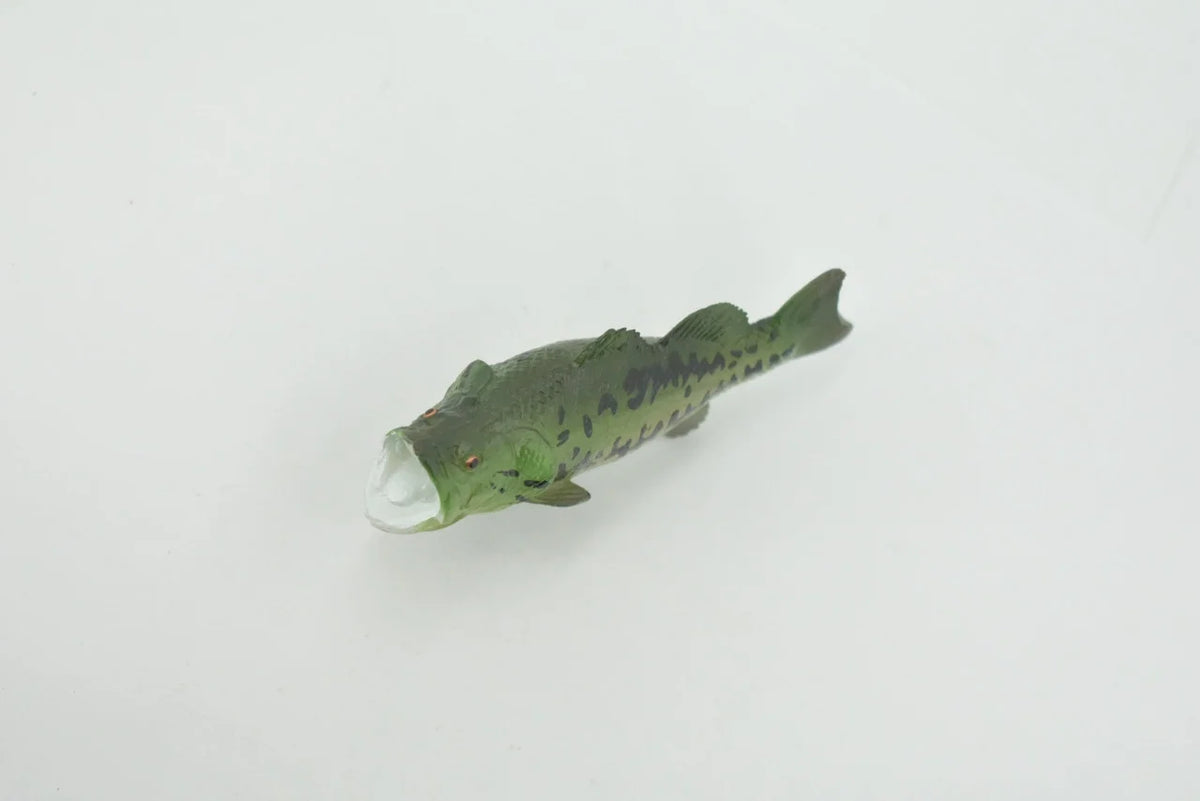Black Rubber Largemouth Bass Toy Model Y5970