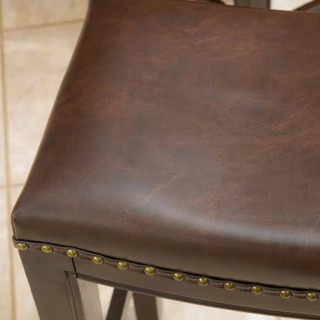 Brown Backless Counter Stools (Set of 2) I332