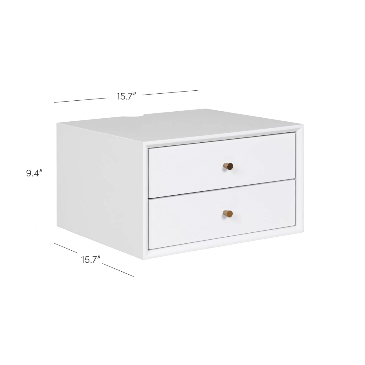 Wall Mounted Nightstand with Drawers Z11458