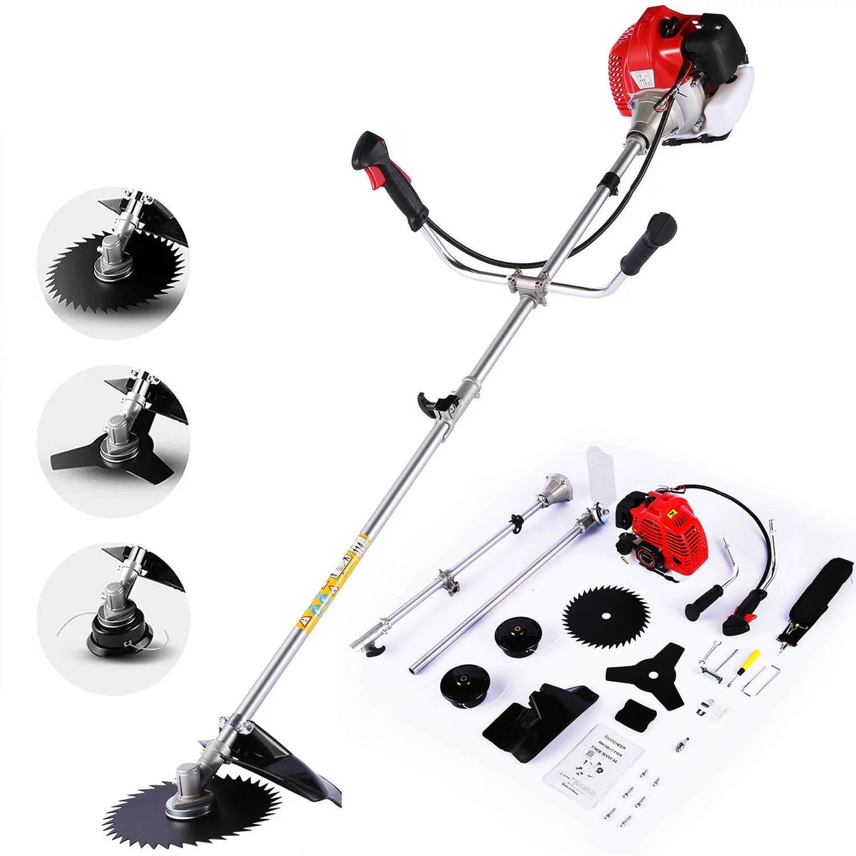 58CC Gas String Trimmer with 4 Detachable Heads H722