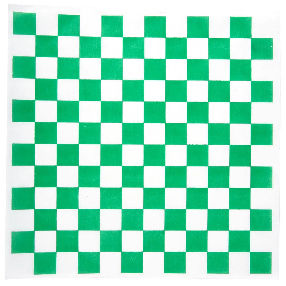 Green Check Deli Sandwich Wrap - 5000/Case Y527
