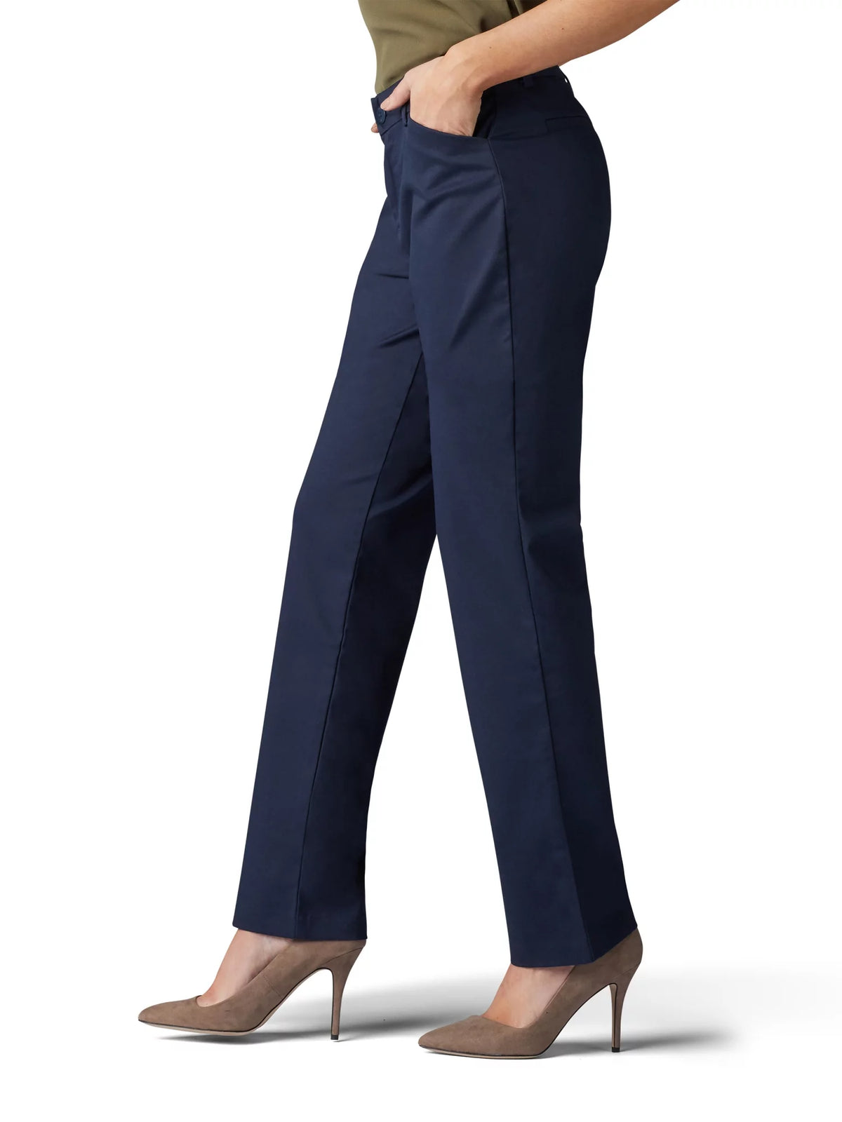 Straight Leg Wrinkle Resist Stretch Pant P31545