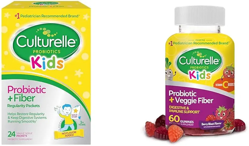 Kids Probiotic Packets 24 Count & Probiotic Gummies 60 Count T4715