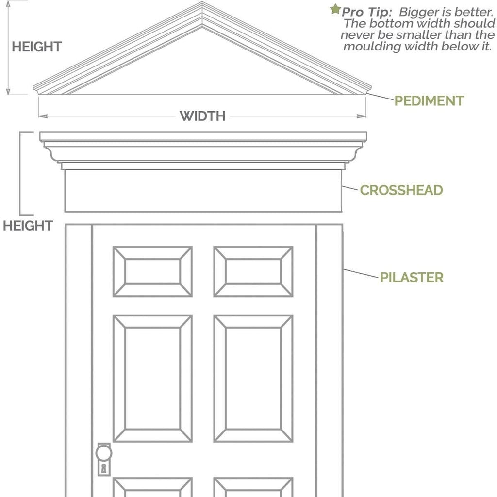 Two Equal Flat Panel PVC Pilaster with Decorative Capital & Base (Pair) U911462