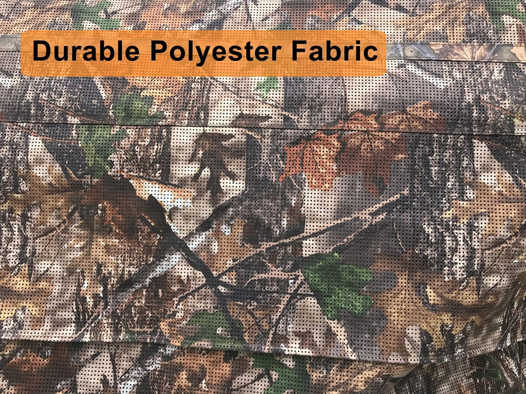 Portable 3 Person 270° See Through Ground Camouflage Hunting Blind Tent C59634