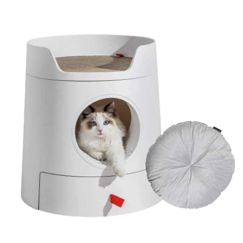 XL 2-in-1 Cat Litter Box with Scratch Basin F18545