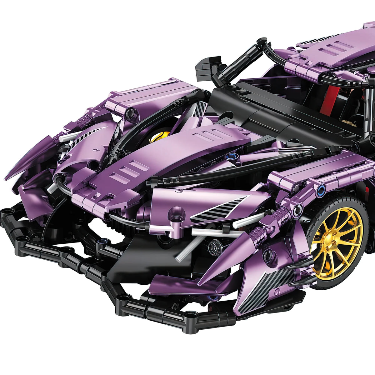 Purple Speed Champion Super Sports Car Building Block Set B241