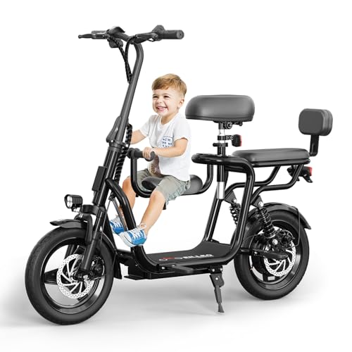 Electric Scooter with Seat, 36V/48V 350W/500W Motor, 20 Mile Range U638